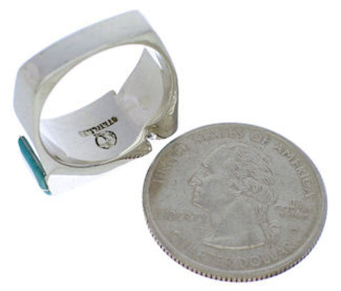 Sterling Silver Turquoise Jewelry Southwest Ring Size 6-1/4 UX39690